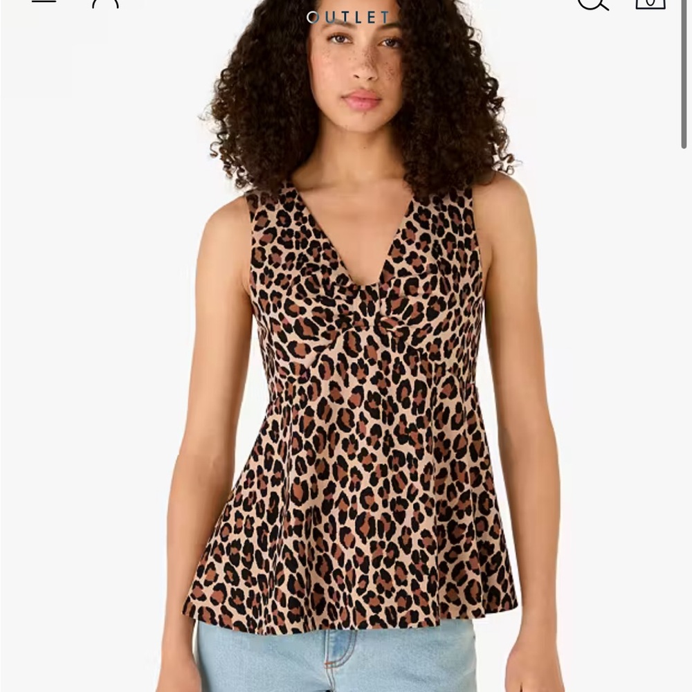 COPY - Kate Spade Spotted Leopard Tank